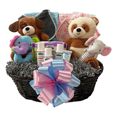 Bear Necessities Twins Baby Basket - SKU:  LBG1027