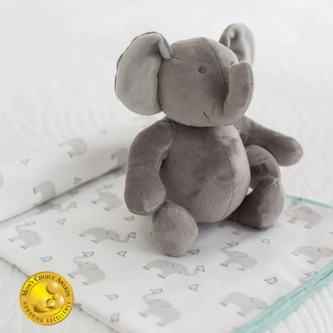 Blanket Swaddle and Elephant Gift Set - Pastel Yellow (BGB-009)
