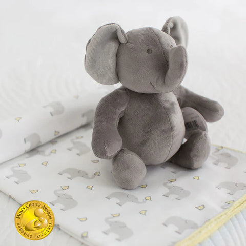 Blanket Swaddle and Elephant Gift Set - SeaCrystal (BGB-008)
