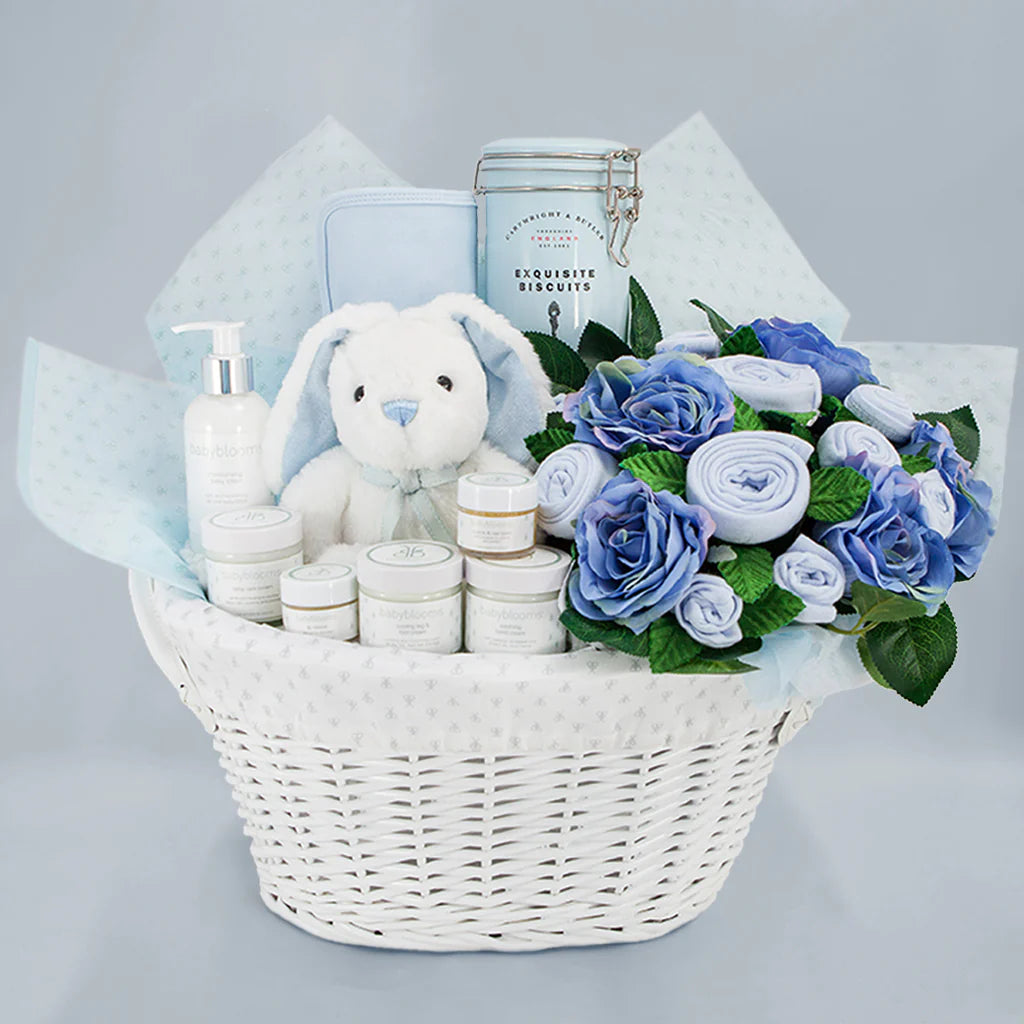 Baby Must Haves New Baby Boy Gift Basket, Baby Boy Gift Set, Large