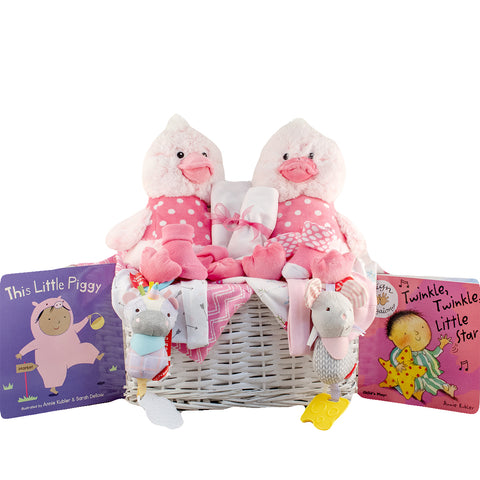Mom & Twin Babies Gift Basket - SKU:  LBG1028
