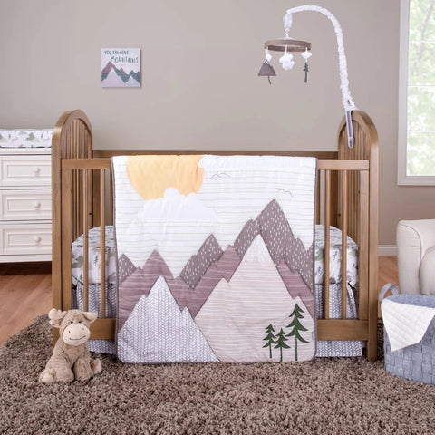 Safari Snuggle 4 Piece Crib Bedding Set - SKU:  TLP55494