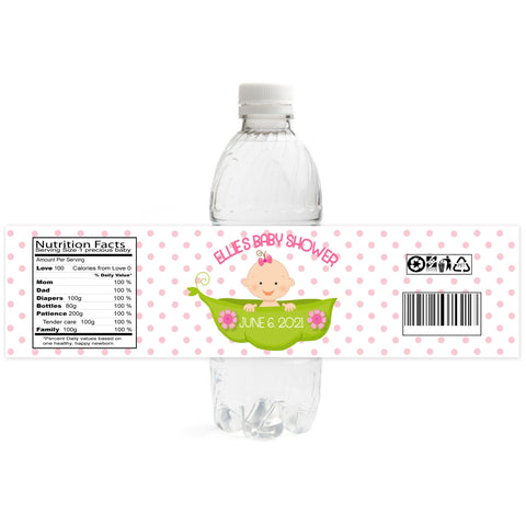 Twinkle Little Star Baby Shower Water Bottle Labels