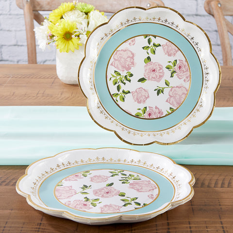 Tea Time Whimsy 7 in. Premium Plates (Pink) - SKU: BS28484PK