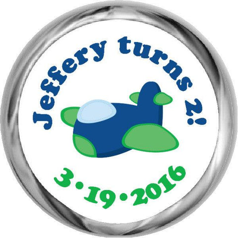 Ice Skates - Birthday Hershey Kisses Sticker