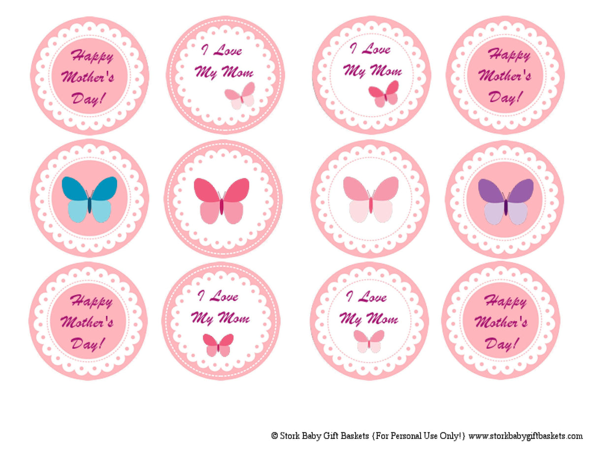Mother's Day 2020 - Free Cupcake Toppers - StorkBabyGiftBaskets.com
