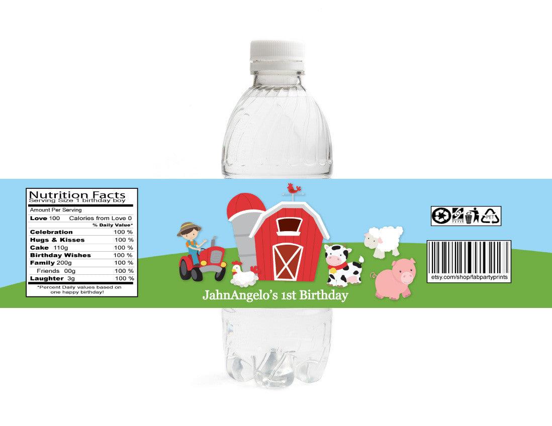 Birthday Water Bottle Labels - StorkBabyGiftBaskets.com