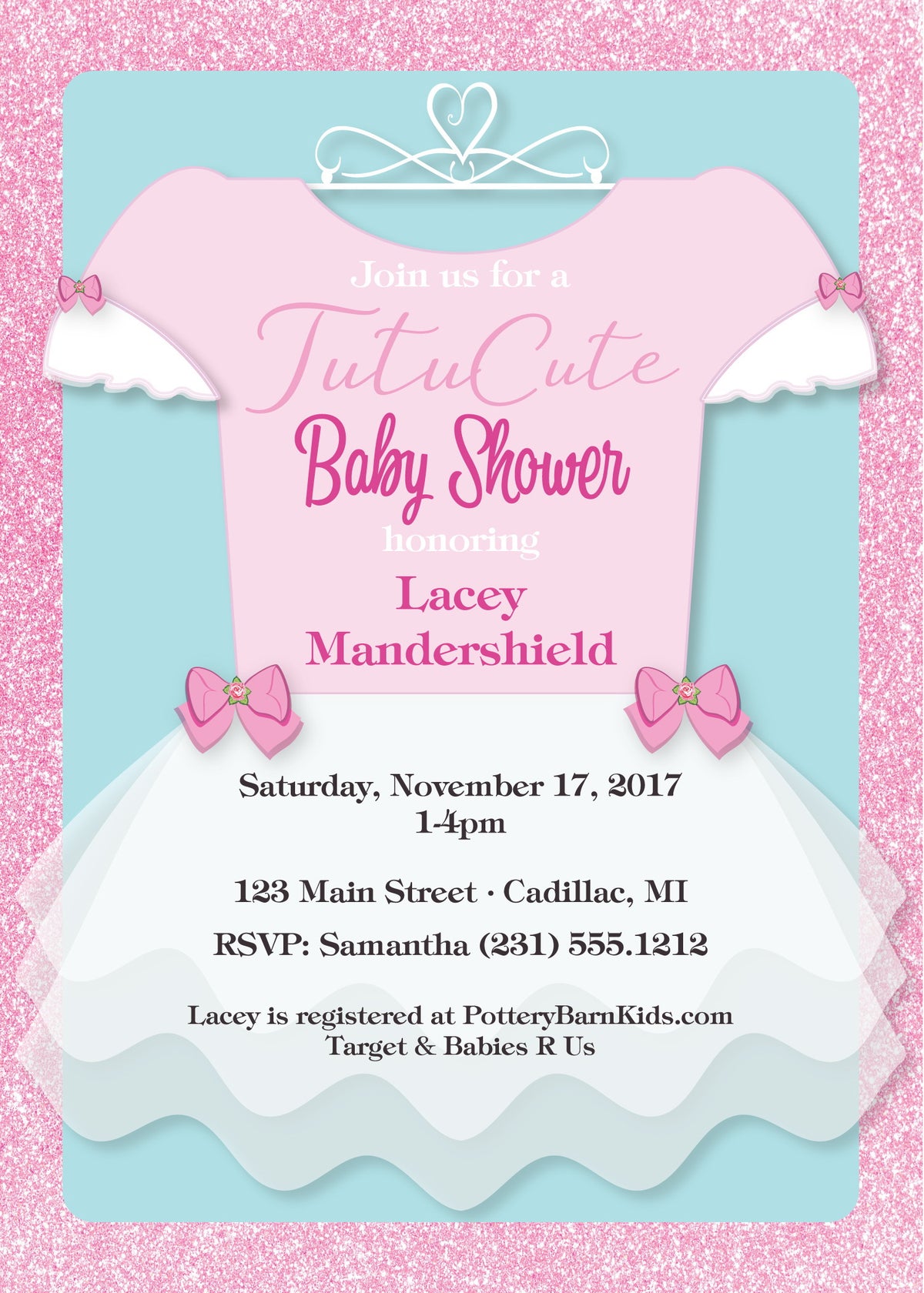 Tutu Cute Baby Shower - StorkBabyGiftBaskets.com