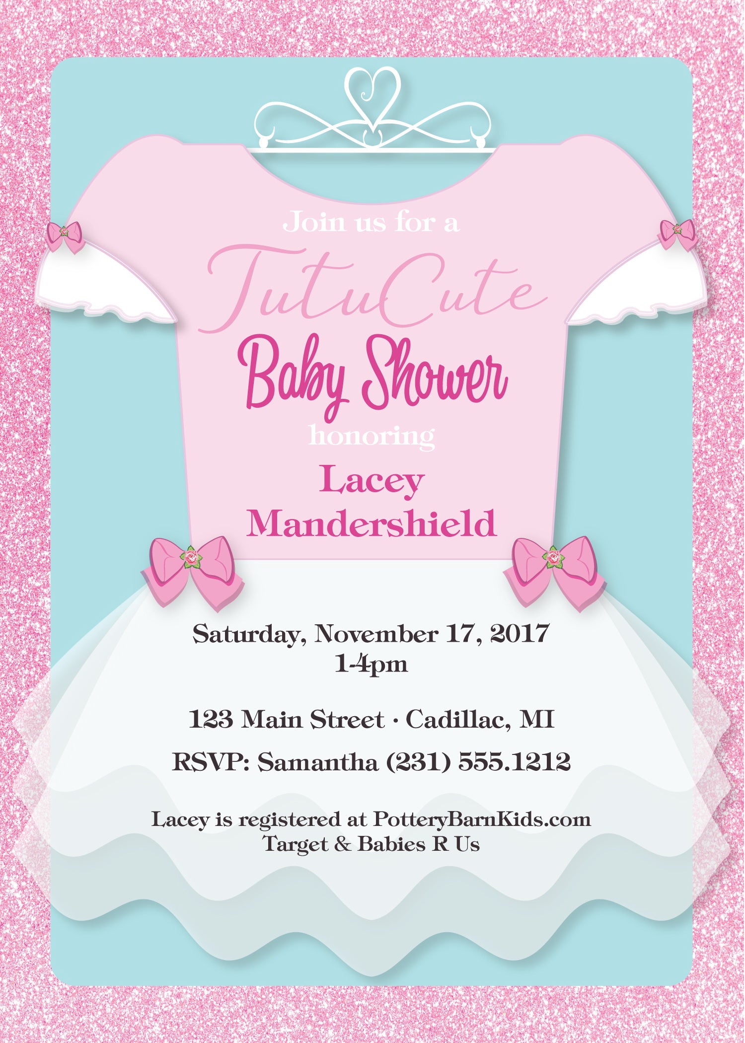 Tutu Cute Baby Shower - StorkBabyGiftBaskets.com