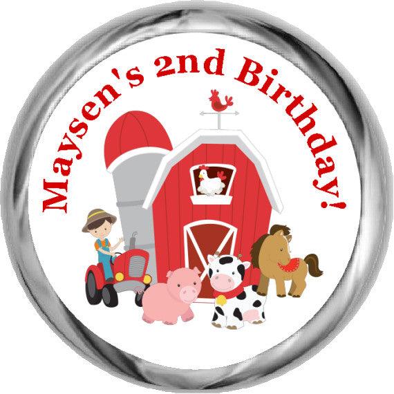 Personalized Birthday Hershey's Kisses Stickers - StorkBabyGiftBaskets.com