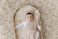 Luxe Collection 100% Organic Cotton Luxury Knit Baby Blanket + Hat Set w/ Gift Box