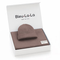 Luxe Collection 100% Organic Cotton Luxury Knit Baby Blanket + Hat Set w/ Gift Box