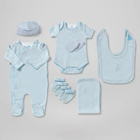 The Little Luxury | Moses Basket Gift Set | Baby Boy