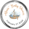 Ahoy It's A Boy Stickers - KISSES Candy Baby Shower