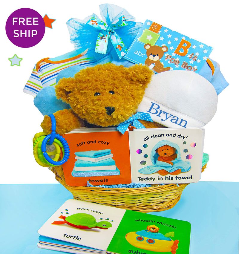 B Is For Baby Boy Basket - Free Shipping