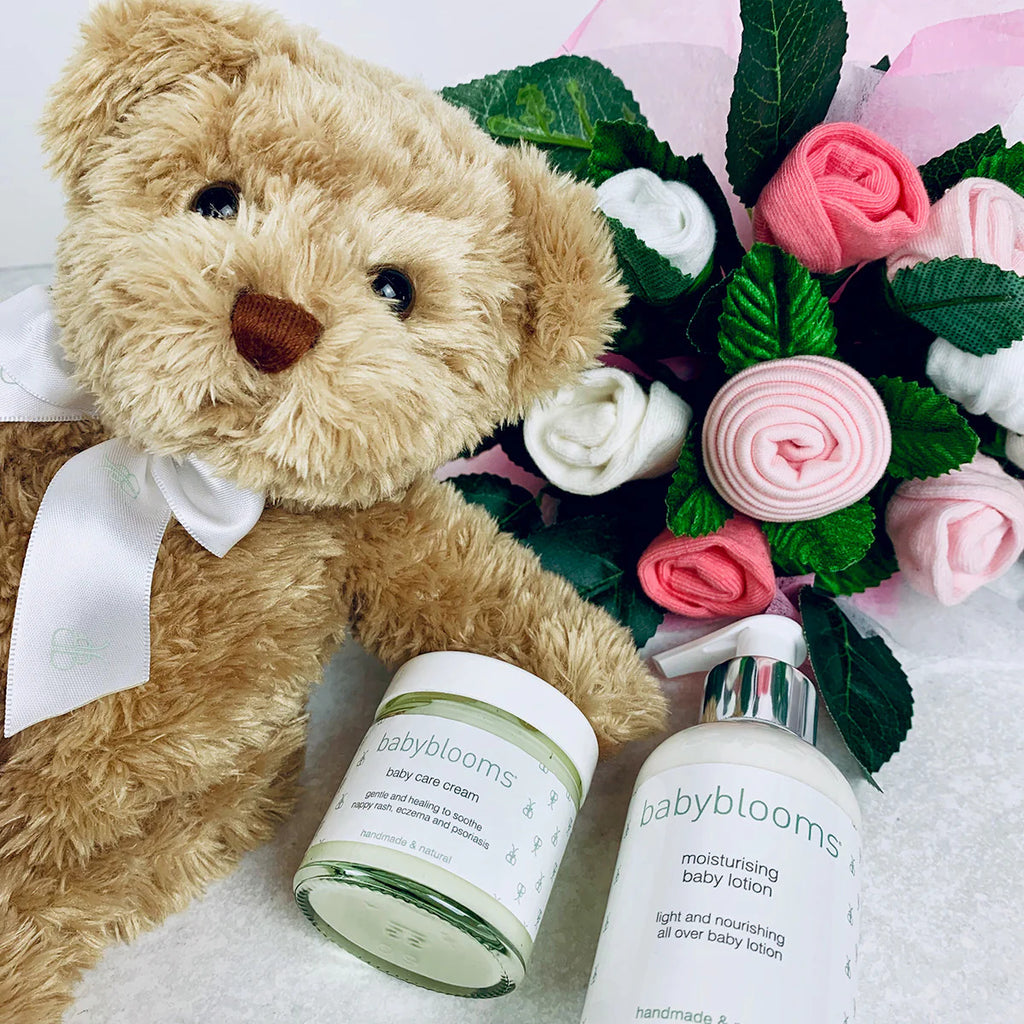 Bear & Bouquet Welcome Baby Girl Boxed Set - SKU:  LBG1007