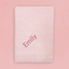 Personalized Knitted Baby Blanket | Pink