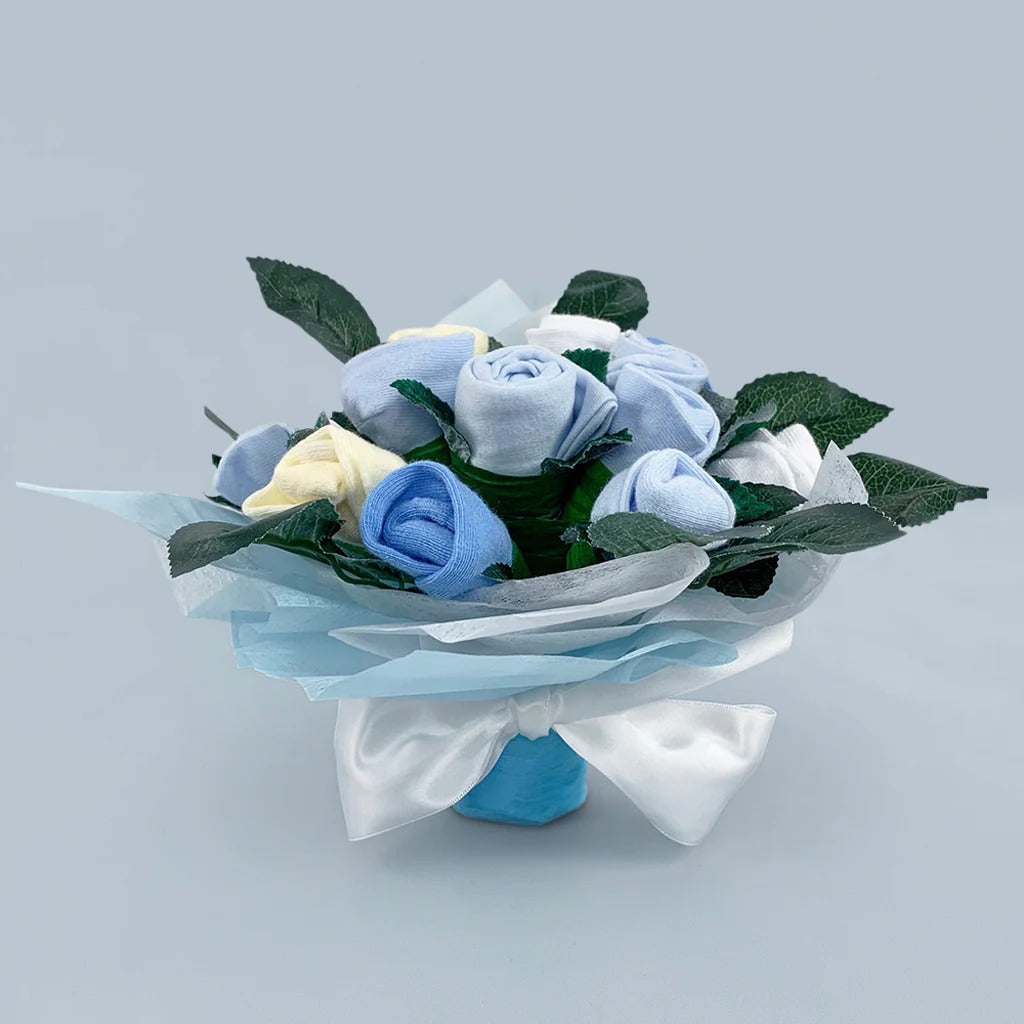 Bear & Bouquet Welcome Baby Boy Boxed Set - SKU:  LBG1008