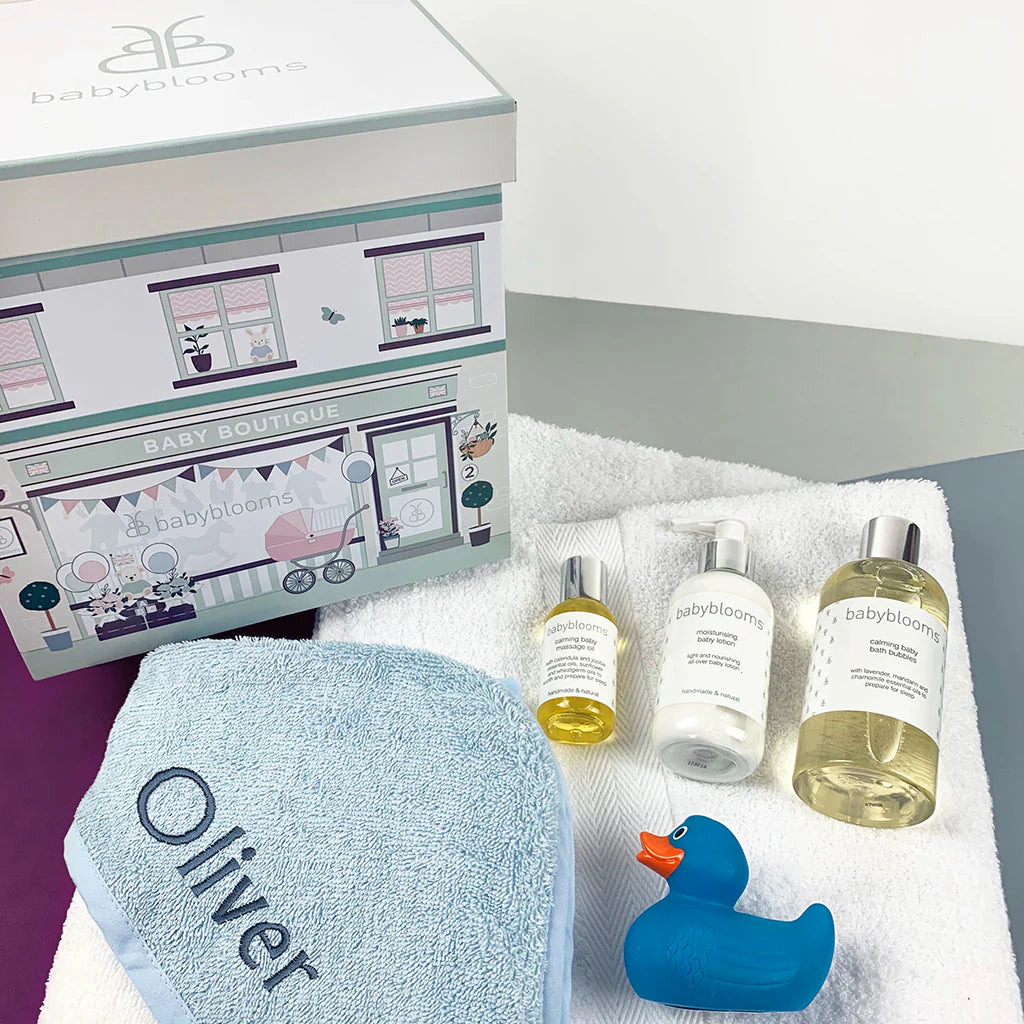 Personalized Bath Time Gift Set - Boy  SKU: LBG1068