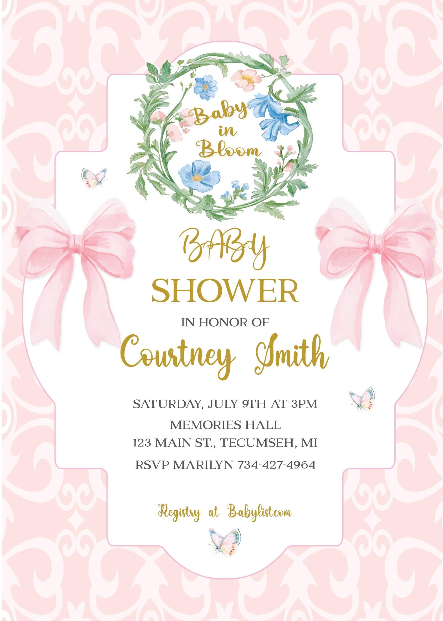 Baby in Bloom: A Pink Spring Celebration