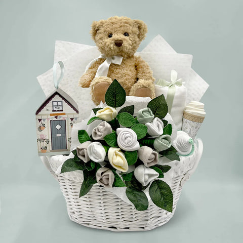 Bear Necessities Twins Baby Basket - SKU:  LBG1027