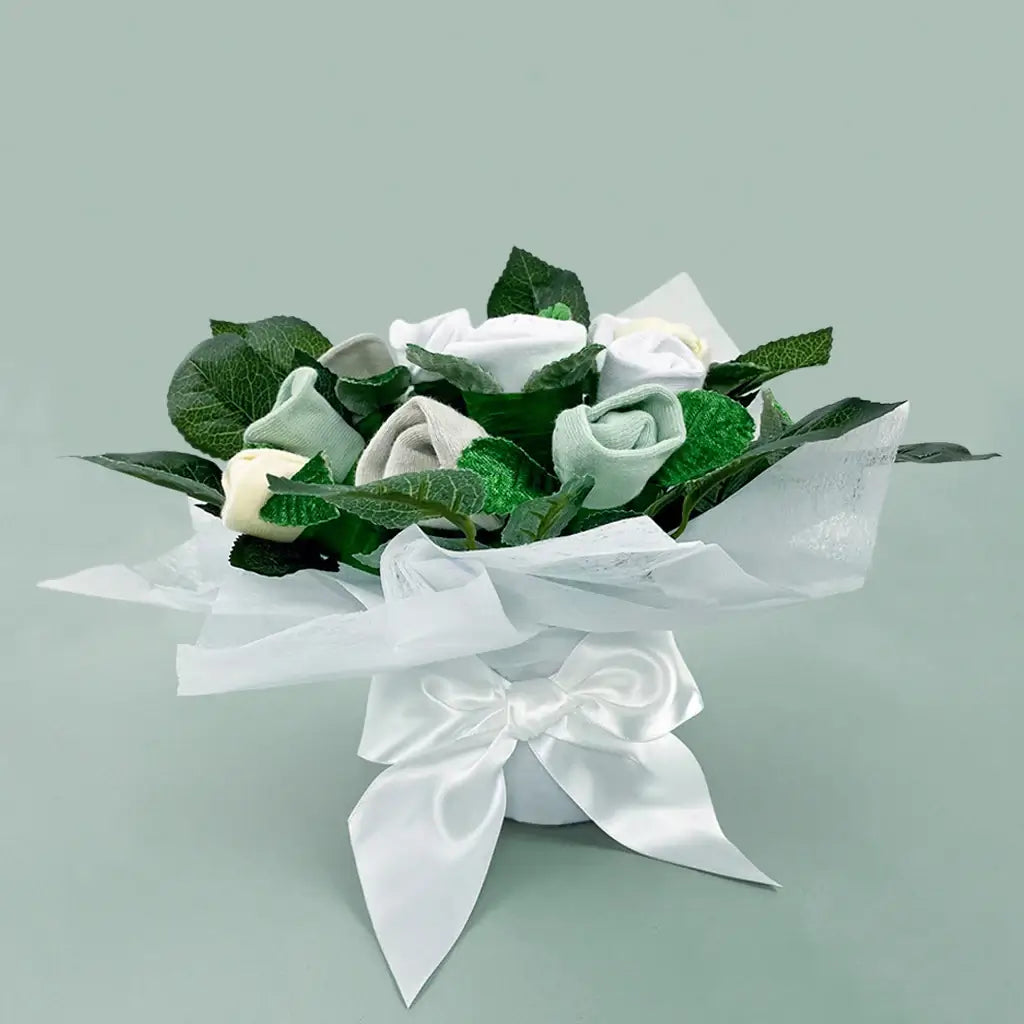 Bear & Bouquet Baby Basket