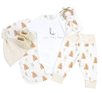 Bear Hugs & Woodland Dreams - Organic Layette Gift Basket