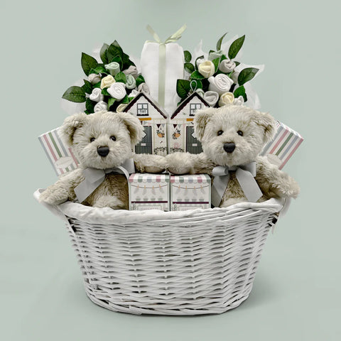 Mom & Twin Babies Gift Basket - SKU:  LBG1028