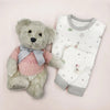 Personalized Plush Bear with Pajamas (Blue, Pink or White)