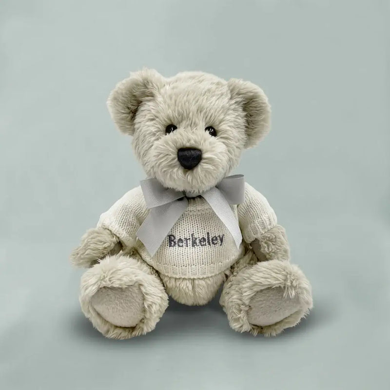 Personalized Plush Bear with Pajamas (Blue, Pink or White)