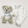 Personalized Plush Bear with Pajamas (Blue, Pink or White)