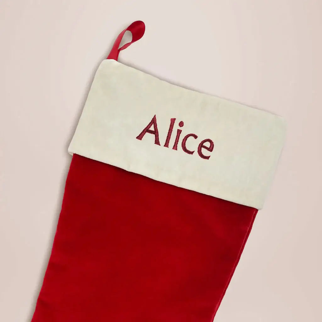 Christmas Bear with Personalized Red Stocking Gift Set