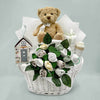 Bear & Bouquet Baby Basket