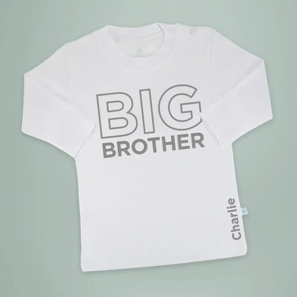 Big Brother T-Shirt - Long Sleeve - Blue - Personalized