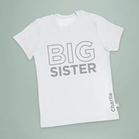 Big Sister T-Shirt - Short Sleeve - Pink - Personalized