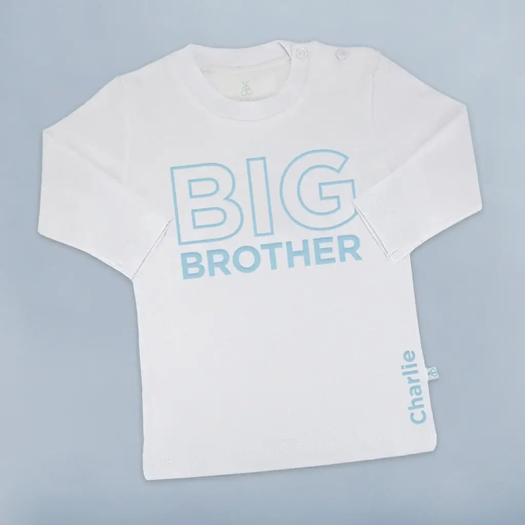 Big Brother T-Shirt - Long Sleeve - Blue - Personalized