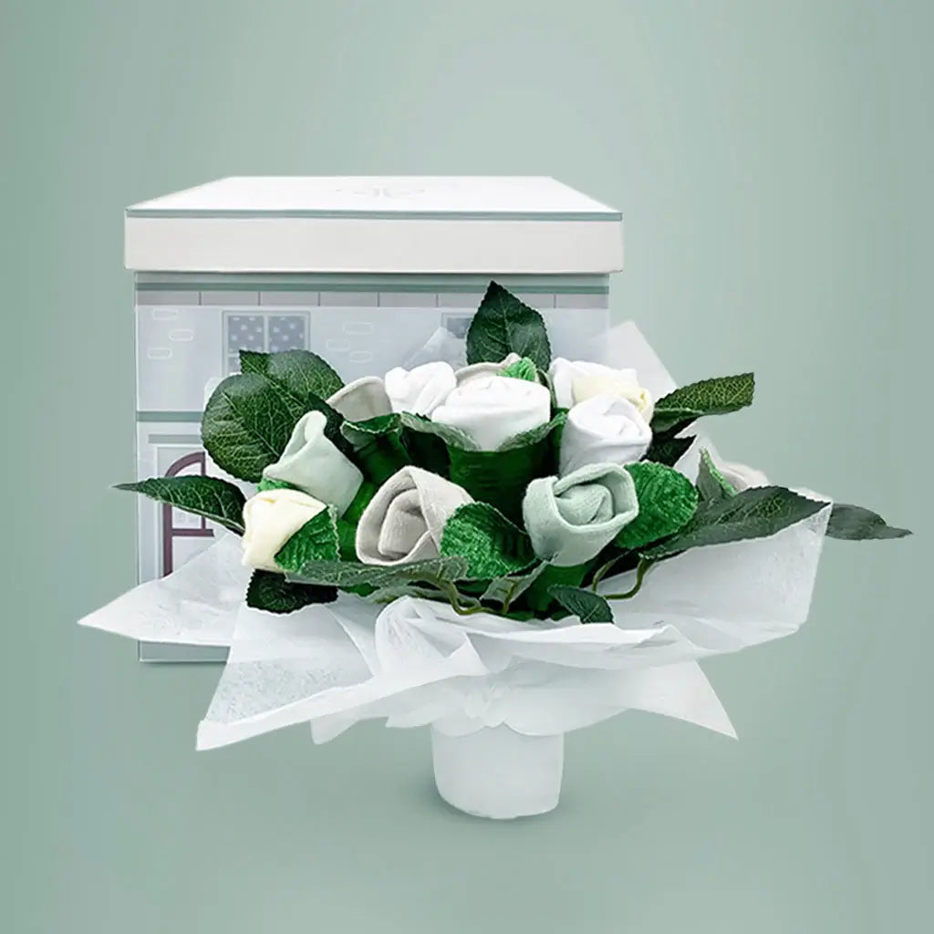 Baby Blanket & Bouquet Set