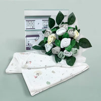 Baby Blanket & Bouquet Set