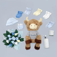 Cuddly Cow Personalized Baby Gift Set