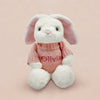 Bunny & Bathrobe Personalized Baby Set in Pink