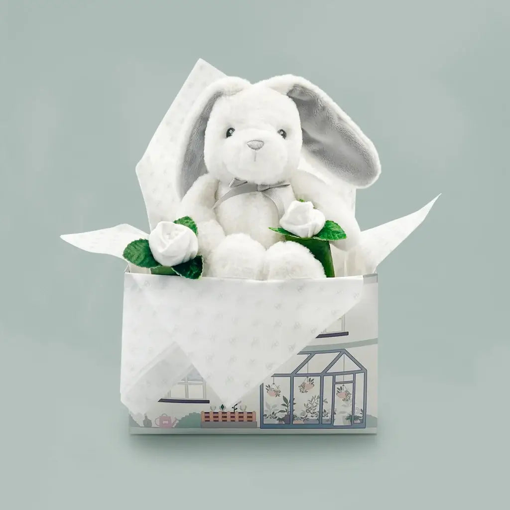 Bunny & Blooms Luxury Newborn Gift Box — Gender Neutral