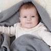 Cellular Cotton Baby Blanket , Grey