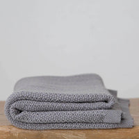Cellular Cotton Baby Blanket , Grey