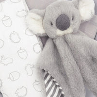 Comforter & Baby Swaddle Blanket Koala Bear Gift Set