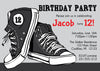 Teenage Tennis Shoe Birthday Invite