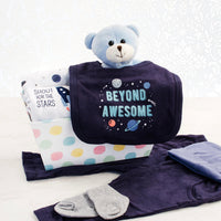Cosmic Cuddles Baby Boy Basket