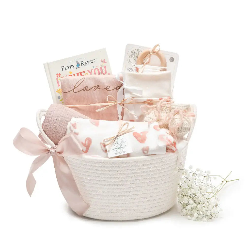 Cupids Little One: Organic Baby Book Basket