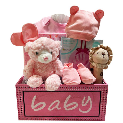 Personalized Bear & Luxury Bouquet Baby Boy Layette Set - SKU: LBG1049