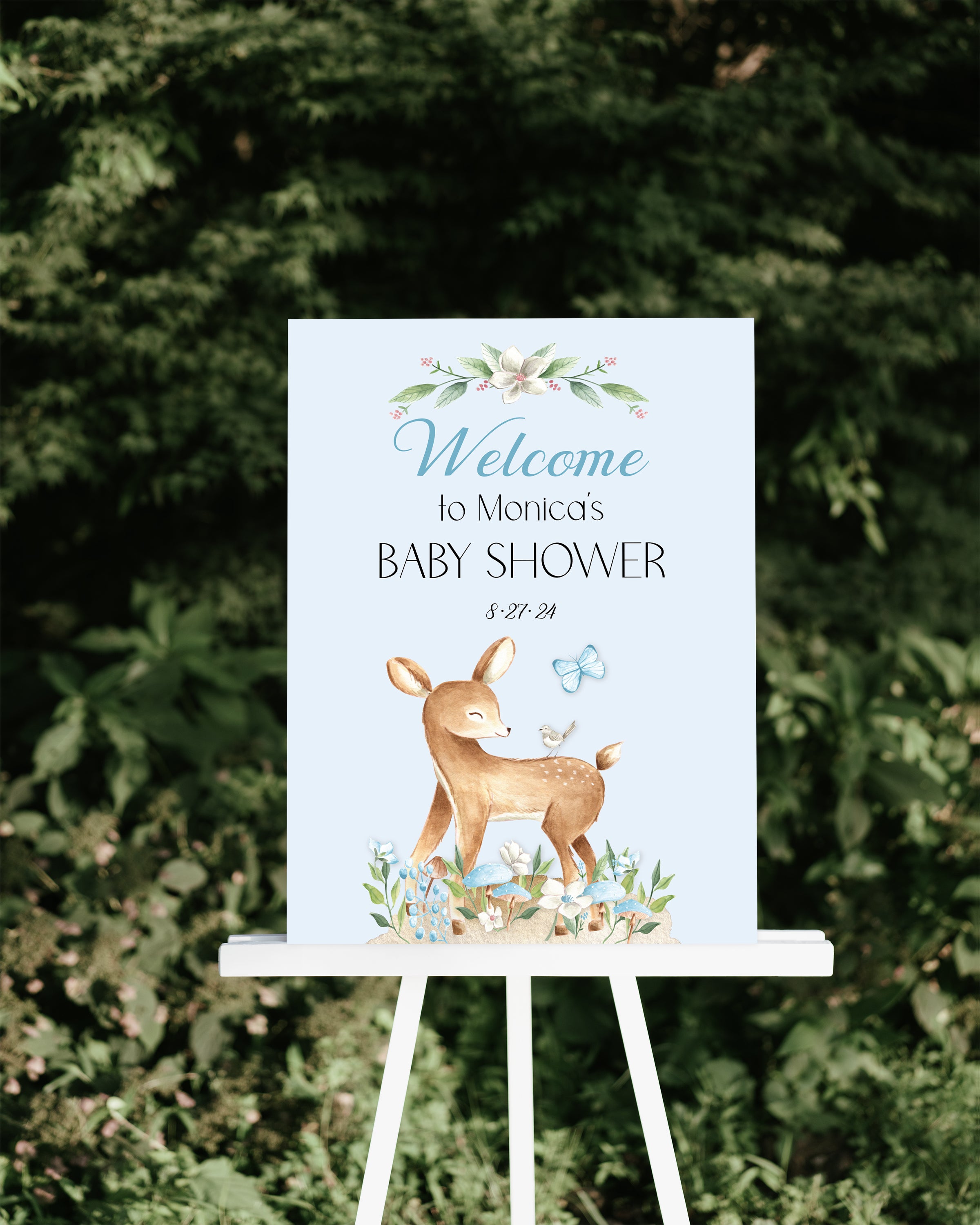 Oh Deer Baby Shower Welcome Sign