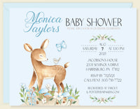 Deer Boy Baby Shower Invitation